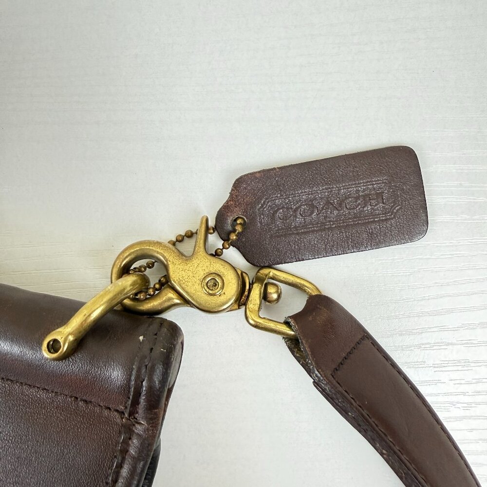 Vintage Coach Beekman Brown Leather Briefcase Laptop Bag Style 5266 - Picture 8 of 16